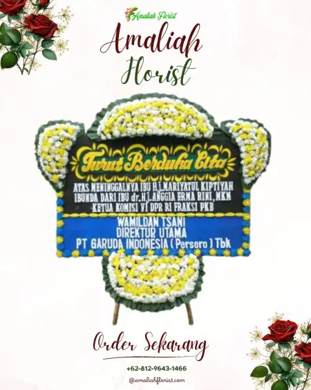 Papan Bunga Duka Venue Pernikahan Merak